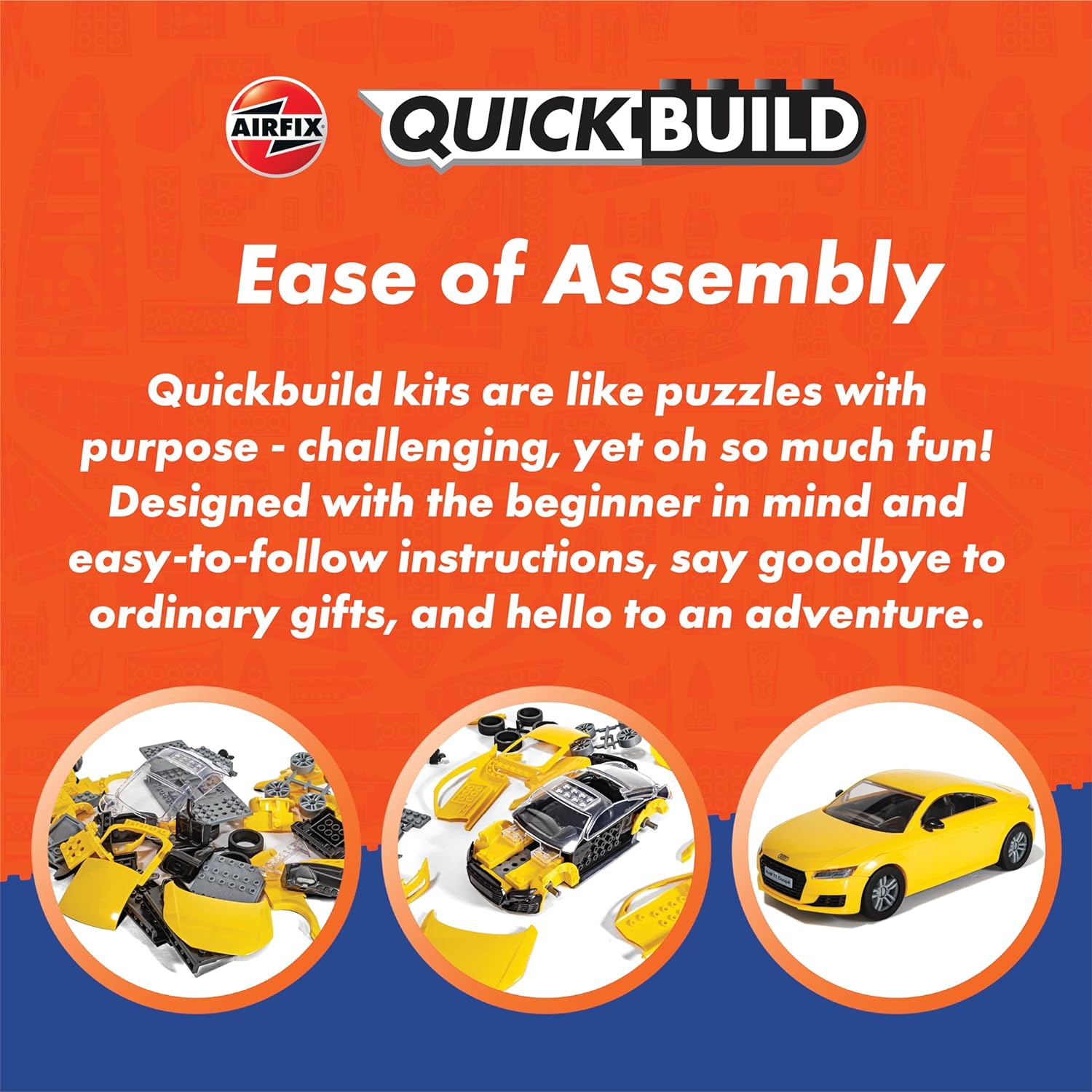 Airfix QUICKBUILD Model Tank Kit - J6042 Sherman Firefly Tank Building Kit for Kids 6+, Construction Toys for Boys & Girls, Model Making with No Glue - Classic Tank Gifts Plastic Model Kits