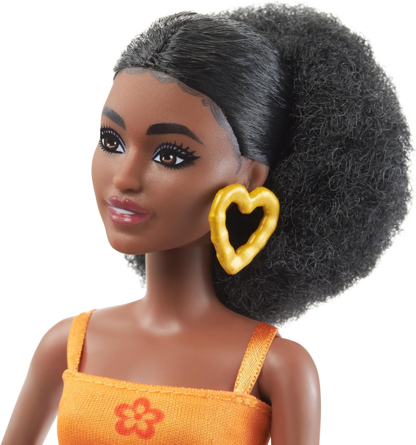 Barbie Doll, Kids Toys, Curly Black Hair and Petite Body Type, Barbie Fashionistas, Y2K-Style Clothes and Accessories, HPF74