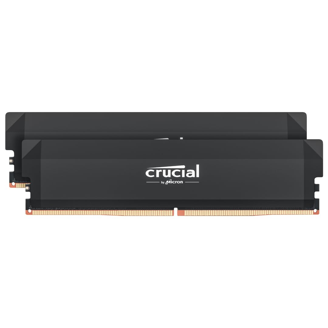 Crucial Pro DDR5 RAM 32GB Kit (2x16GB) 6000MHz CL36, Overclocking Edition, Intel XMP 3.0 / AMD EXPO, Computer Memory (PC) DDR5 32GB RAM - CP2K16G60C36U5B