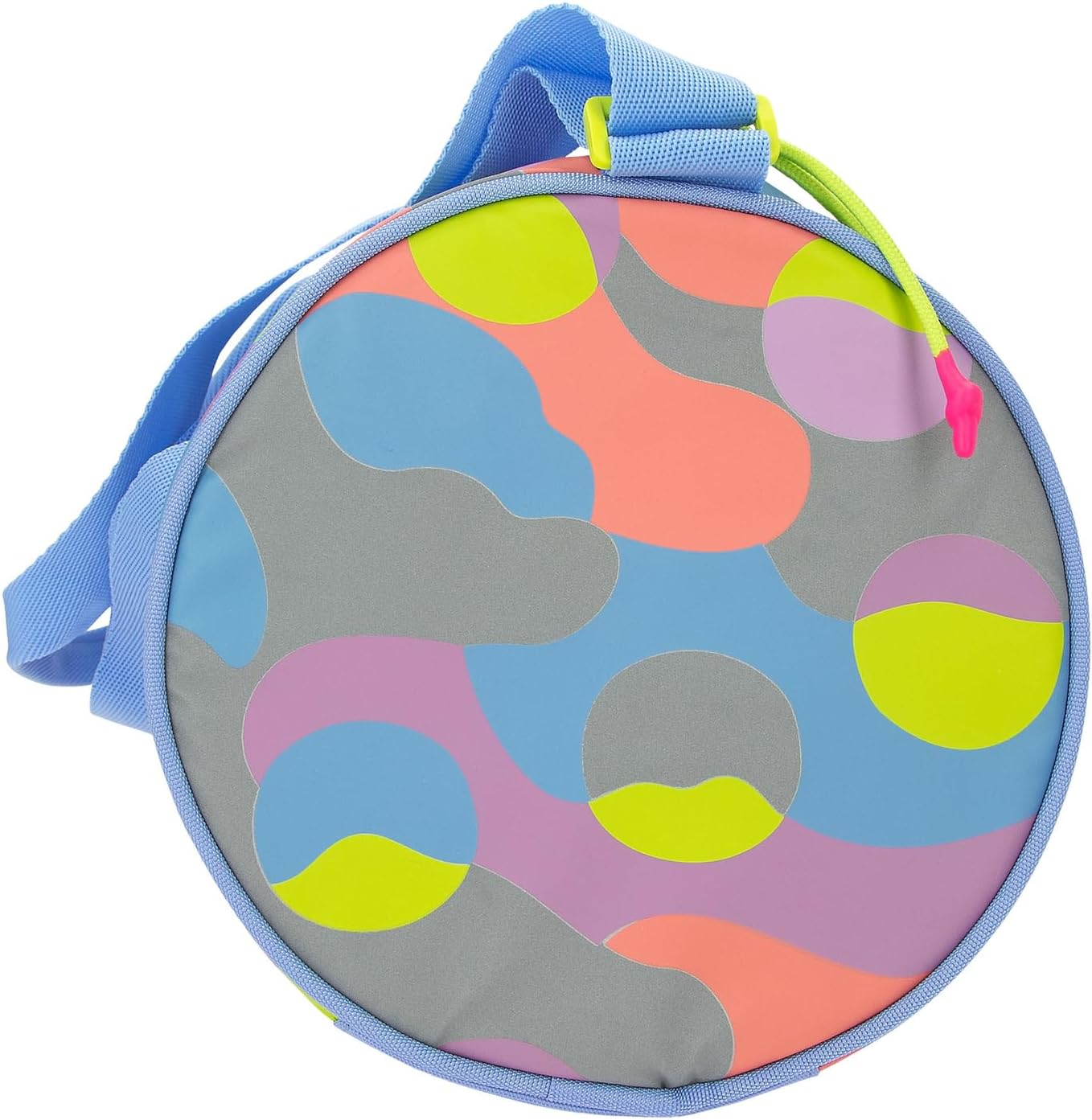 Depesche 12772 TOPModel Flash - Sporttasche mit Model Motiv, buntem Grafik Muster aus Reflektor Material, Tasche mit verstellbarem Schultergurt