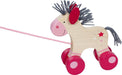 Goki Caballo, Animal para Empujar Lillie, Multicolor, 15 x 6 x 15 cm (54867