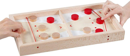 GOKI- Juego de Mesa Super Puck, 2 en 1 Tradicionales, Multicolor (56635