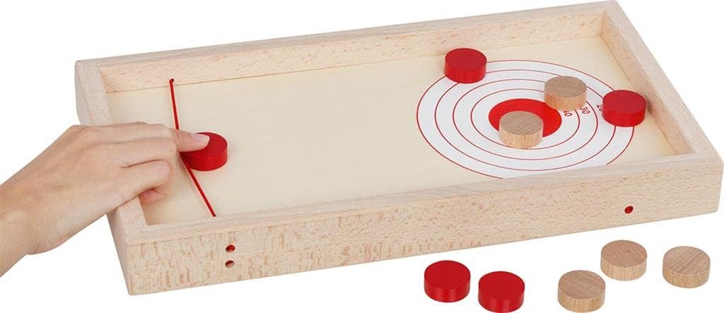 GOKI- Juego de Mesa Super Puck, 2 en 1 Tradicionales, Multicolor (56635