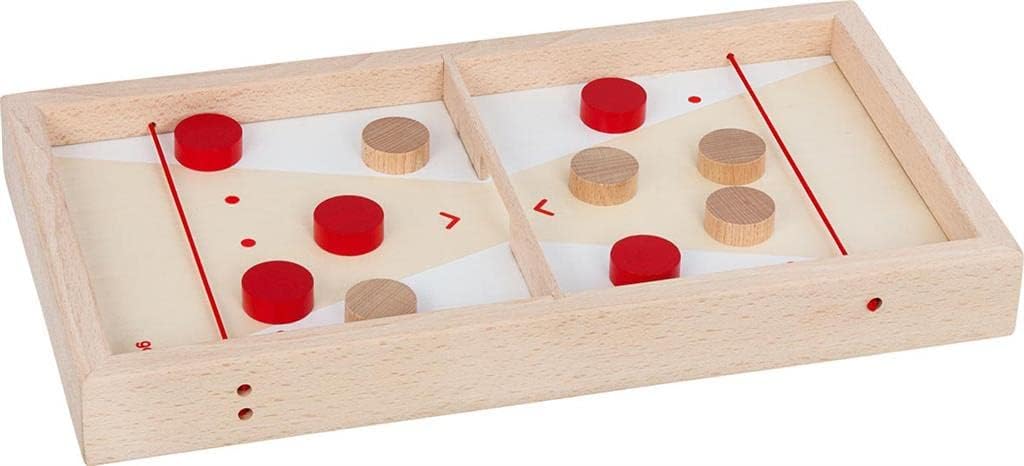 GOKI- Juego de Mesa Super Puck, 2 en 1 Tradicionales, Multicolor (56635