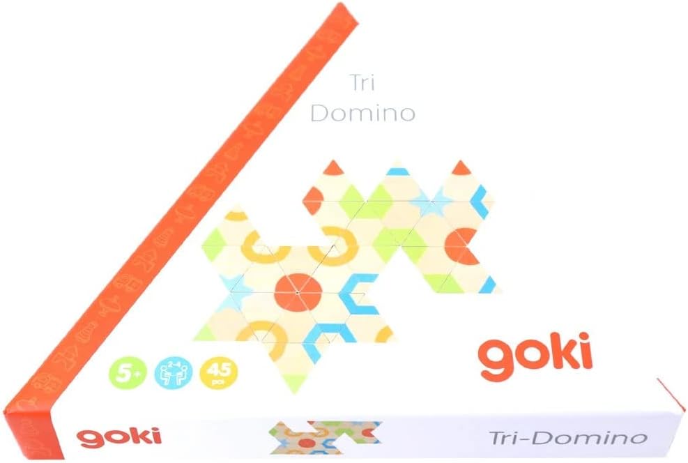 GOKI- Tri-Domino Juegos de Habilidad, Multicolor (56652