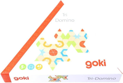 GOKI- Tri-Domino Juegos de Habilidad, Multicolor (56652