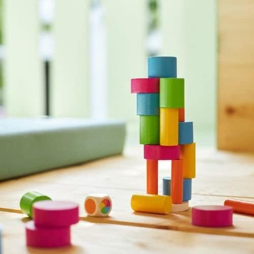 Goki Juego de Equilibrio la Torre, Multicolor, Ø= 3,5 cm (56762