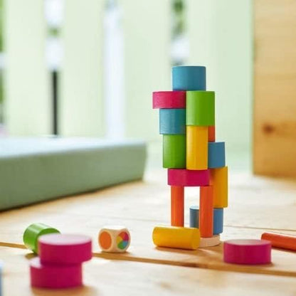 Goki Juego de Equilibrio la Torre, Multicolor, Ø= 3,5 cm (56762