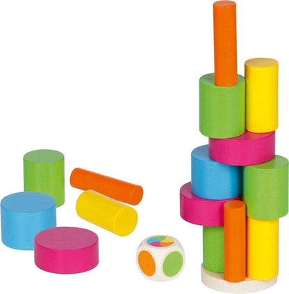 Goki Juego de Equilibrio la Torre, Multicolor, Ø= 3,5 cm (56762