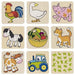 GOKI- Juego de Memoria, La Granja II Desarrollo de Actividades motoras, Color Madera (56807