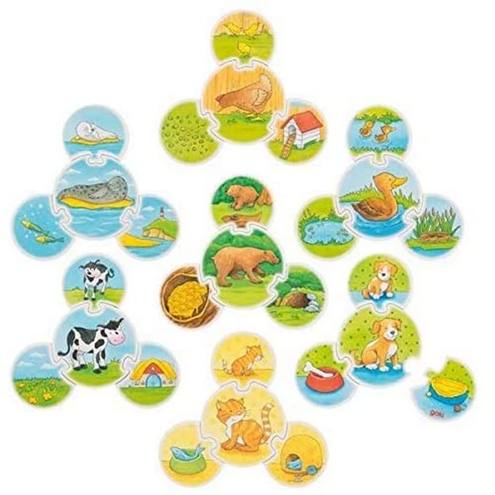 Puzzle game animals