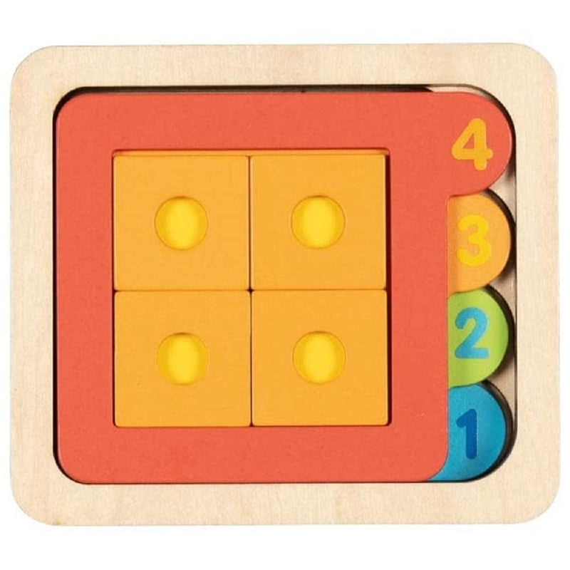 Goki - Layered Puzzle, Shapes II Floor, Multicoloured (57350