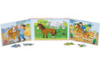 goki 57383 Puzzle Book Riding Farm 17.3 x 17.3 x 1.2 cm 2 x 20 Pieces 2 Designs Magnetic