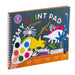 Floss & Rock Dino Kids My Painting Pad Set met 8 afbeeldingen, 8 verfpallets en een penseel