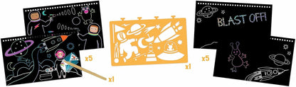 Floss & Rock Spazio Scratch and Play per bambini dai 3 anni in su, lunghezza 26,5 cm, gioco creativo