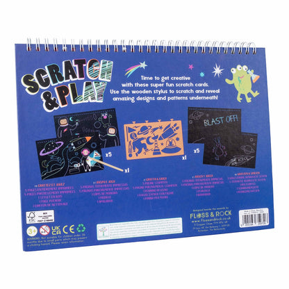 Floss & Rock Spazio Scratch and Play per bambini dai 3 anni in su, lunghezza 26,5 cm, gioco creativo