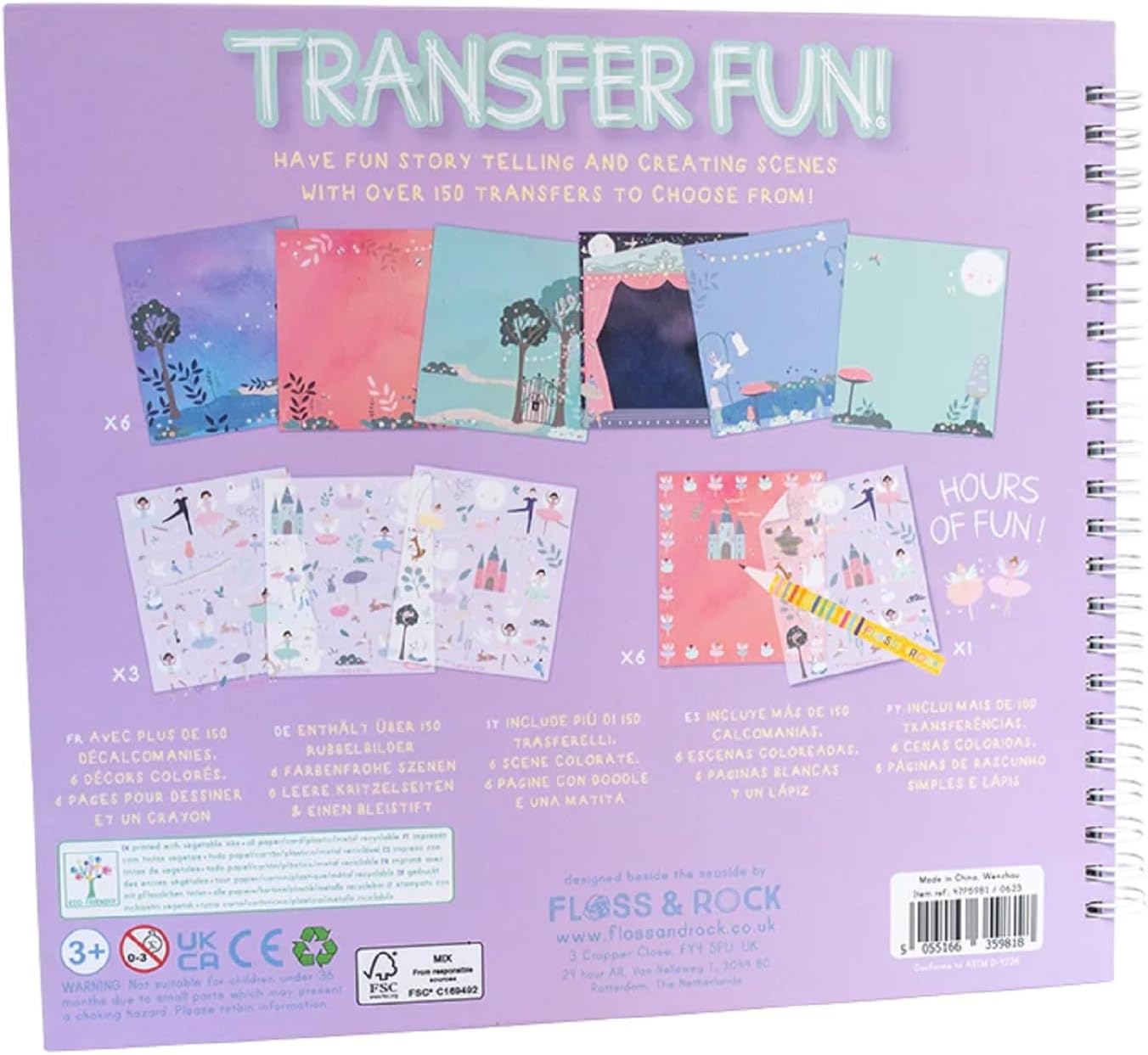 Floss & Rock 47P5981 Transfer Fun Game Set, Multicolor