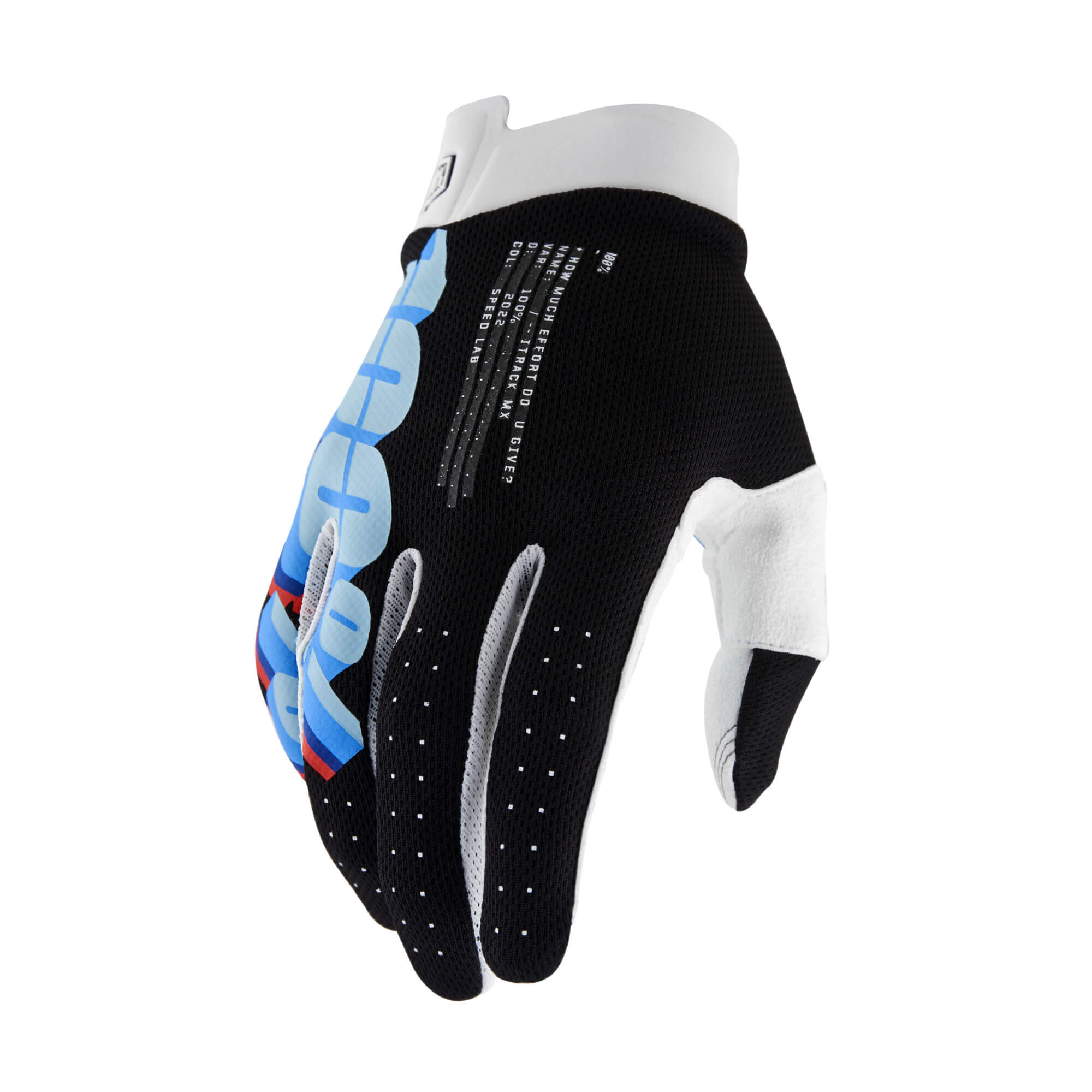 100% iTrack Gloves System Black M