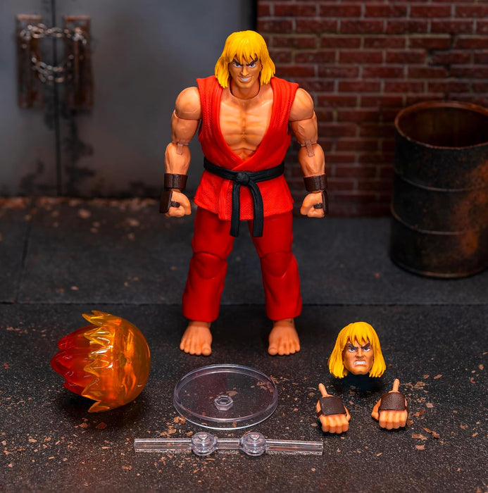 Jada KEN MASTERS STREET FIGHTER 6" DELUXE COLLECTOR ACTION FIGURE, Toys for Kids and Adults