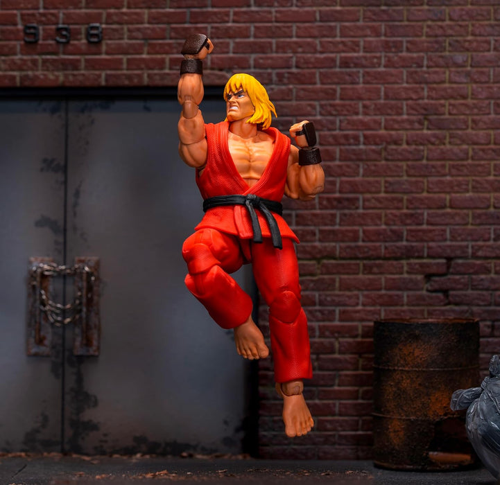 Jada KEN MASTERS STREET FIGHTER 6" DELUXE COLLECTOR ACTION FIGURE, Toys for Kids and Adults