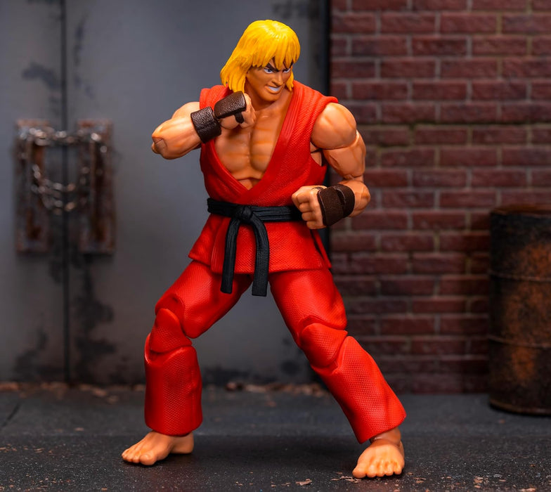 Jada KEN MASTERS STREET FIGHTER 6" DELUXE COLLECTOR ACTION FIGURE, Toys for Kids and Adults