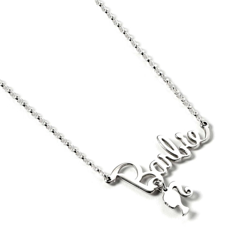Barbie Pendentif et Collier Argent Logo & Silhouette (Argent Sterling
