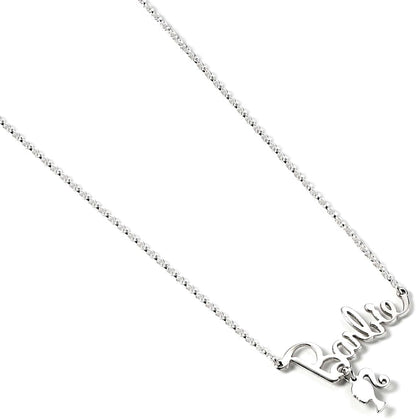 Barbie Pendentif et Collier Argent Logo & Silhouette (Argent Sterling