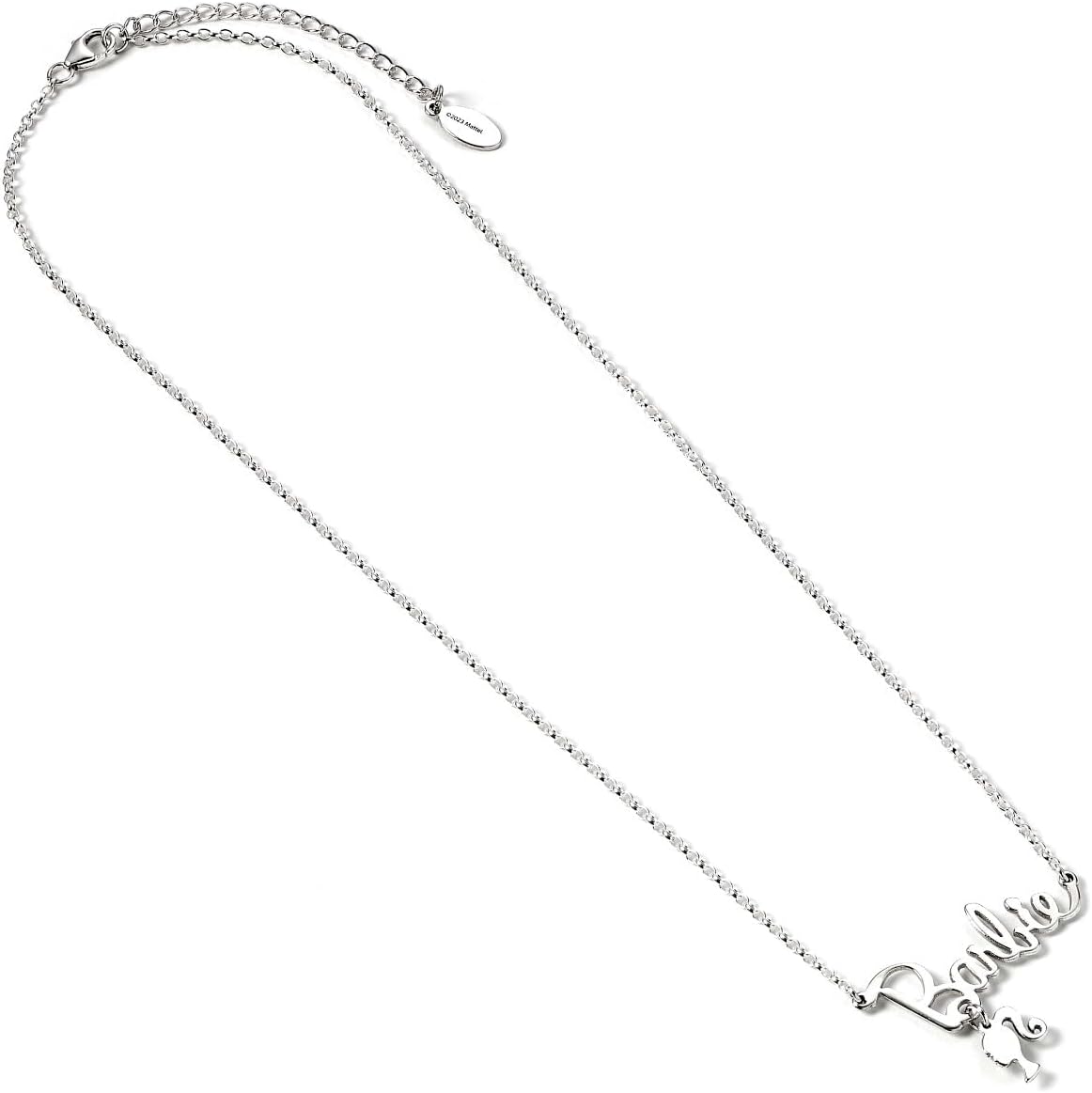 Barbie Pendentif et Collier Argent Logo & Silhouette (Argent Sterling