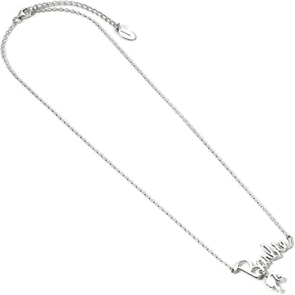 Barbie Pendentif et Collier Argent Logo & Silhouette (Argent Sterling