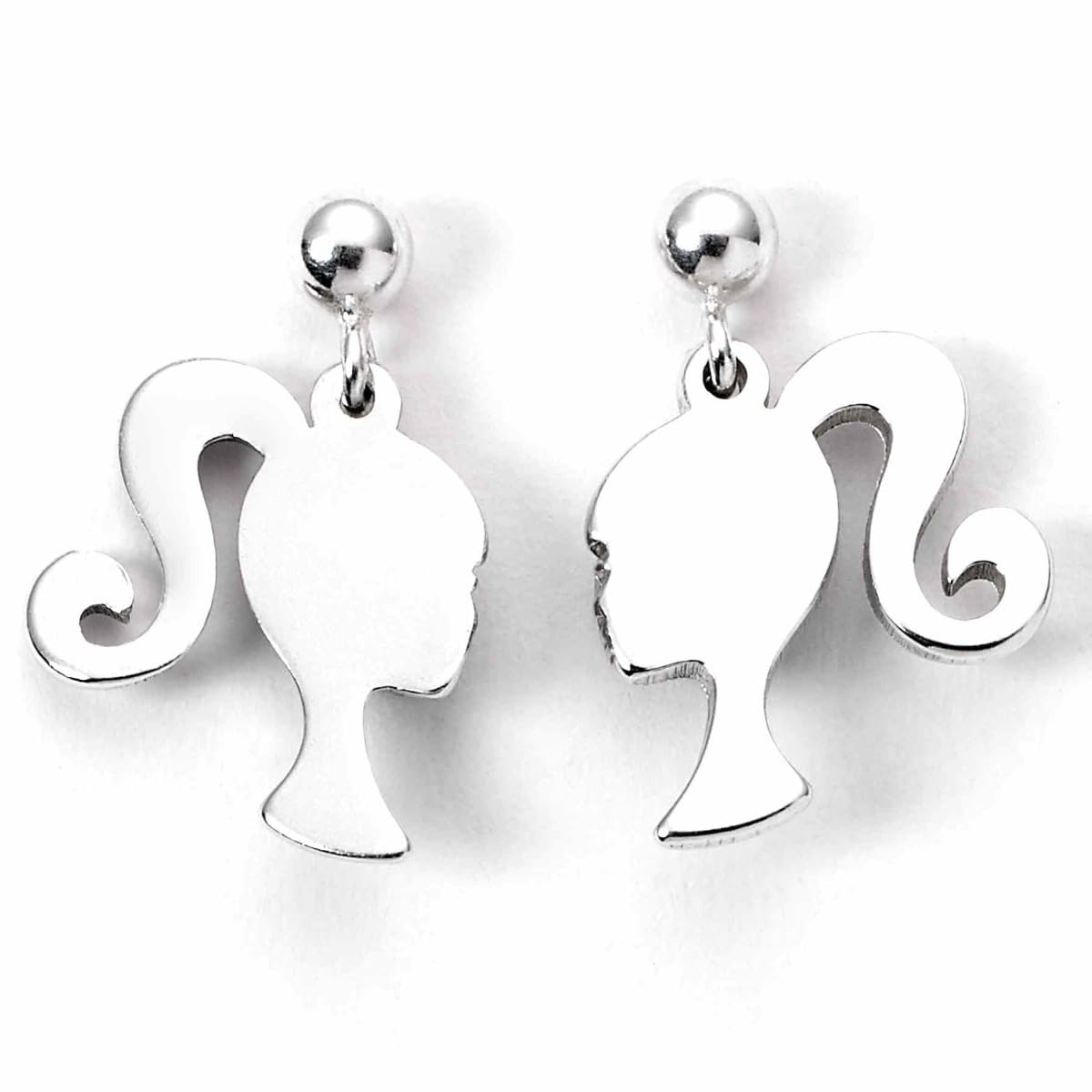Barbie Boucles d´Oreilles Stud Silhouette (Argent Sterling