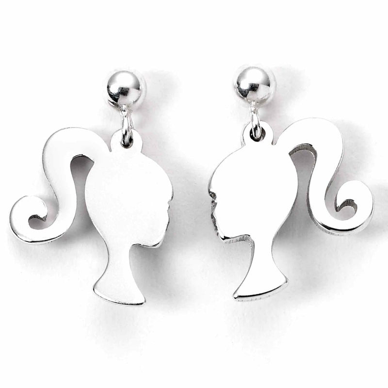 Barbie Boucles d´Oreilles Stud Silhouette (Argent Sterling