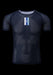 Chapeau! Mens Mesh SS Base Layer Neck Stripe Deep Ocean Small