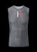 Chapeau! Mens Mesh SL Base Layer Neck Stripe Flint Grey Medium