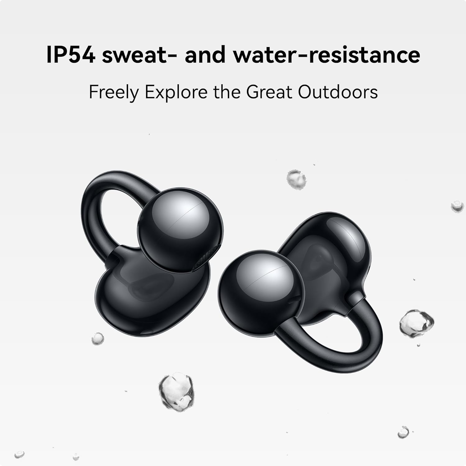 HUAWEI FreeClip Wireless Earbuds - Open Ear Bluetooth Earphones with Long Lasting Battery & AI Crystal Clear Sound - Lightweight In-Ear Headphones Black Band 8 Fitness Watch Black