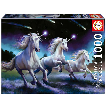 Educa - Puzzle 1000 Piezas | Unicornios Anne Stokes | Puzzle Adultos | Medidas: 68 x 48 cm | A Partir de 14 años (19919