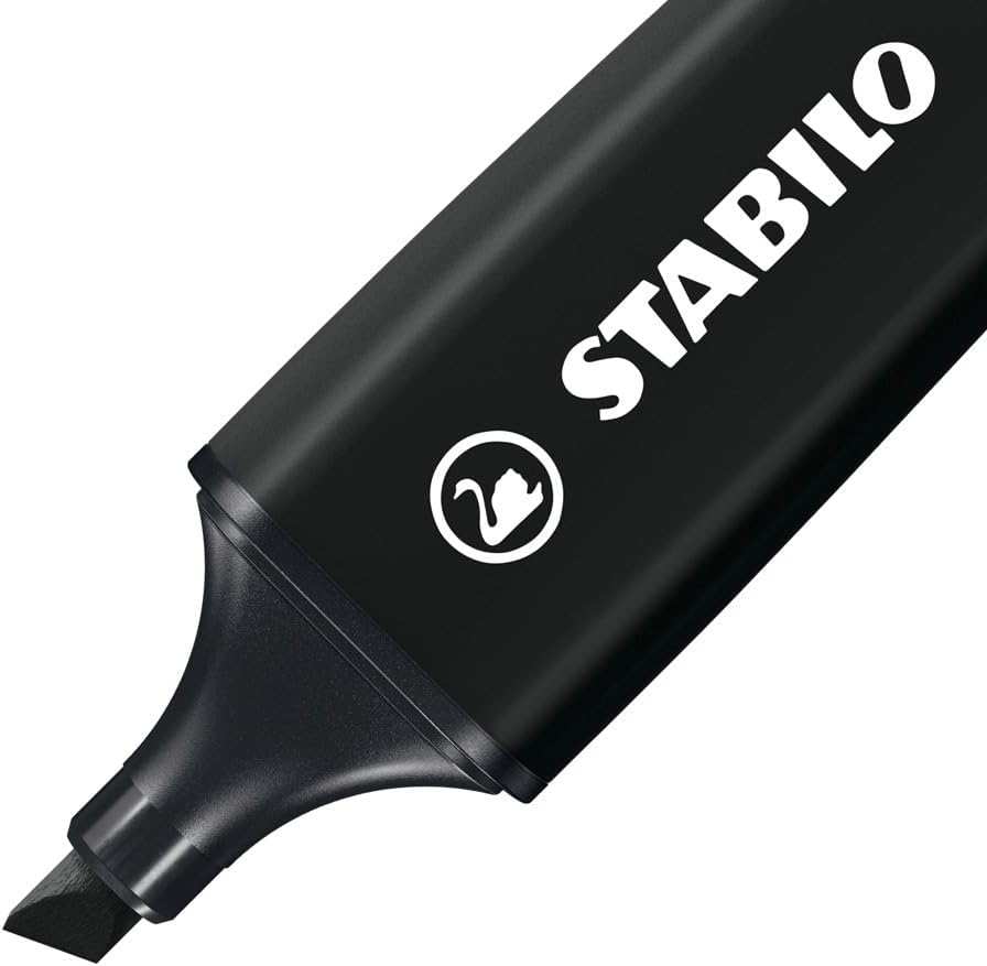STABILO Evidenziatori BOSS ORIGINAL NatureCOLORS – Confezione da 15 – Pennarello nero