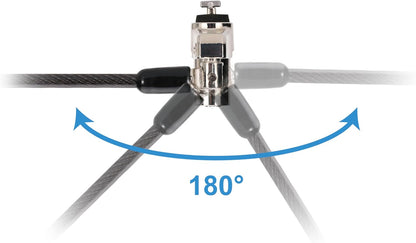 CONCEPTRONIC CUSTODIO02BS - Candado para portátil (1,8 m, con Llave