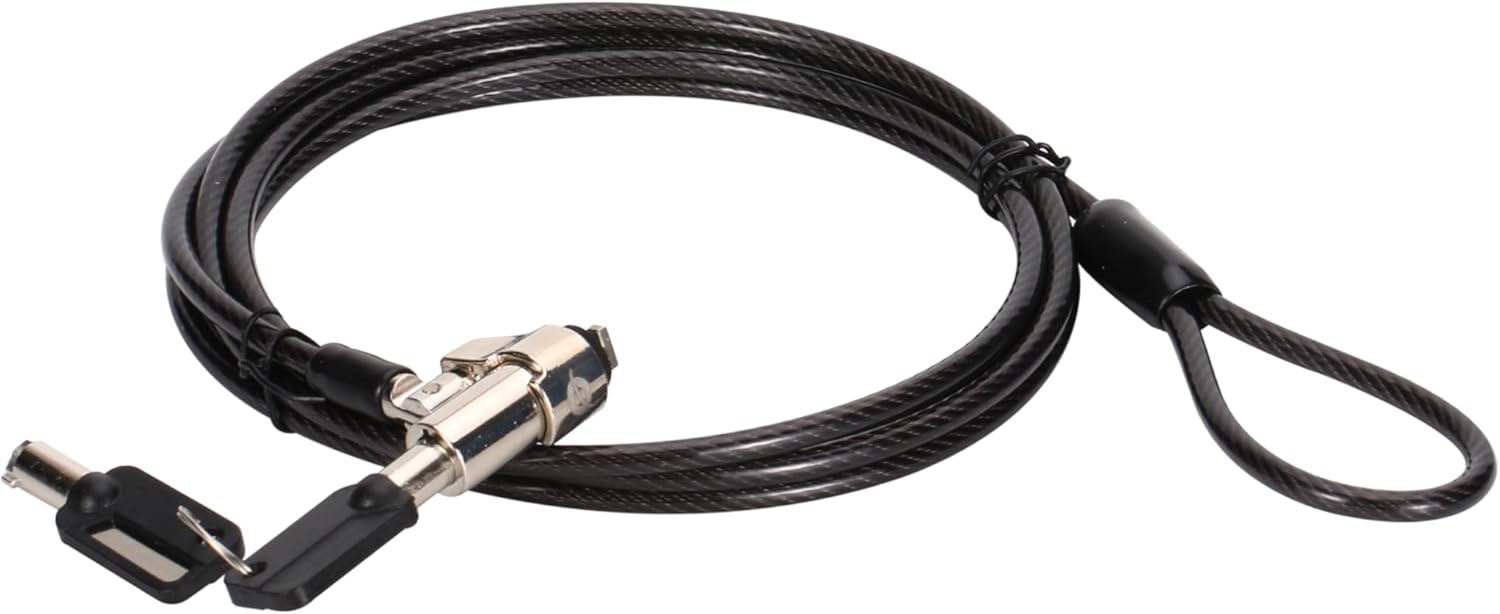 CONCEPTRONIC CUSTODIO02BS - Candado para portátil (1,8 m, con Llave