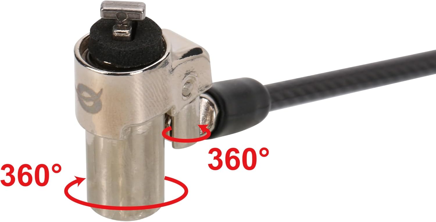 CONCEPTRONIC CUSTODIO02BS - Candado para portátil (1,8 m, con Llave