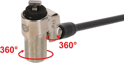 CONCEPTRONIC CUSTODIO02BS - Candado para portátil (1,8 m, con Llave