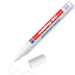 edding 90 glassboard marker - white - 1 glass pen - round nib 2-3 mm - washable window marker pen - for writing and marking on glass surfaces such as windows and glassboards - dry-wipeable
