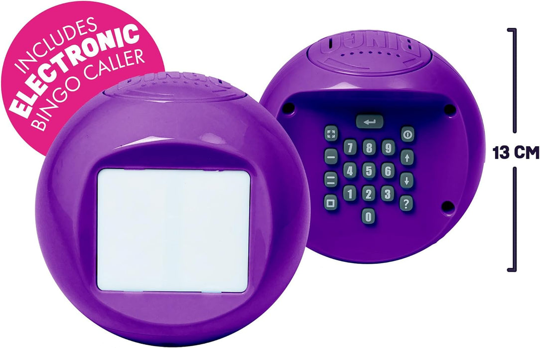 Ideal | Electronic Bingo: Host your own Bingo night at home! | Family Games | 3+ Players | Ages 8+