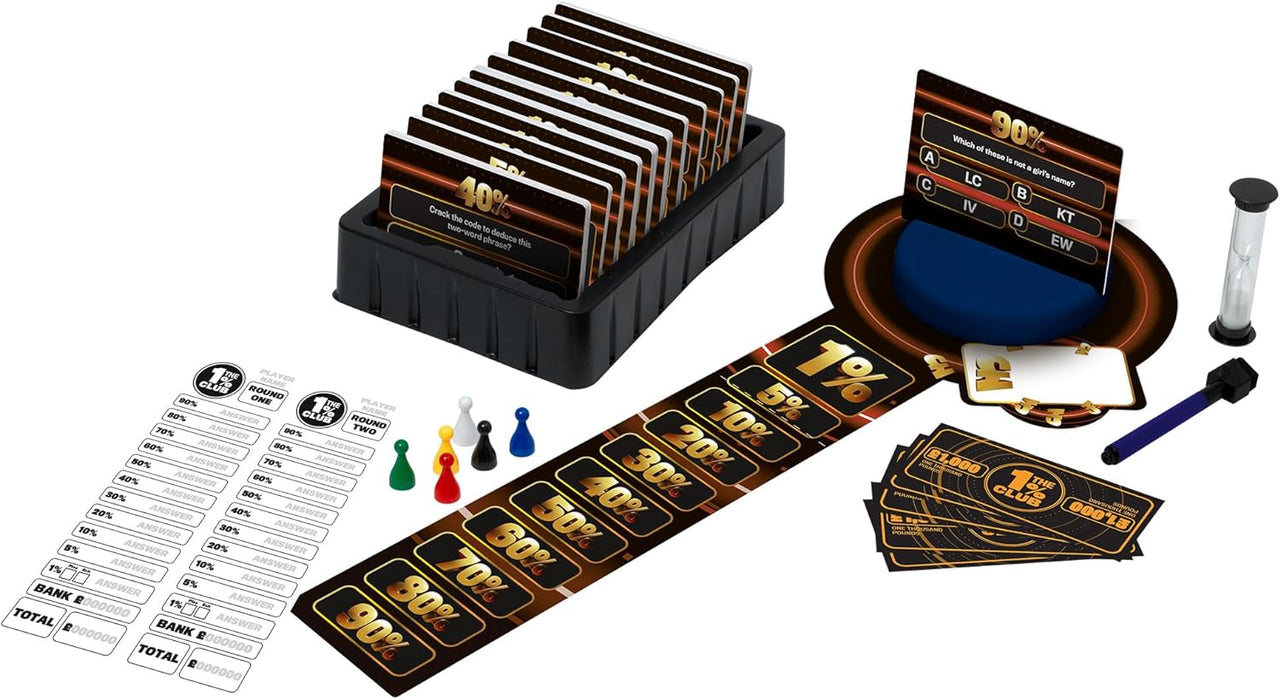 IDEAL | The 1% Club: The Board Game | Family Games | 3-6 Players | Ages 8+