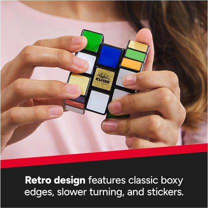 IDEAL | 50th Anniversary Special Edition Retro Rubik's Cube: The Original 3x3 Colour-Matching Puzzle | Brainteaser Puzzles | Fidget Toys | Ages 8+