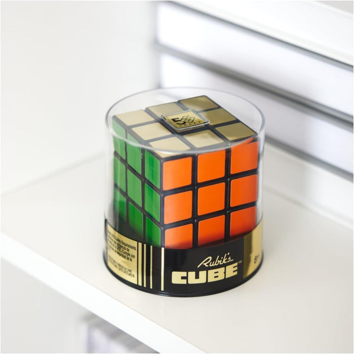 IDEAL | 50th Anniversary Special Edition Retro Rubik's Cube: The Original 3x3 Colour-Matching Puzzle | Brainteaser Puzzles | Fidget Toys | Ages 8+