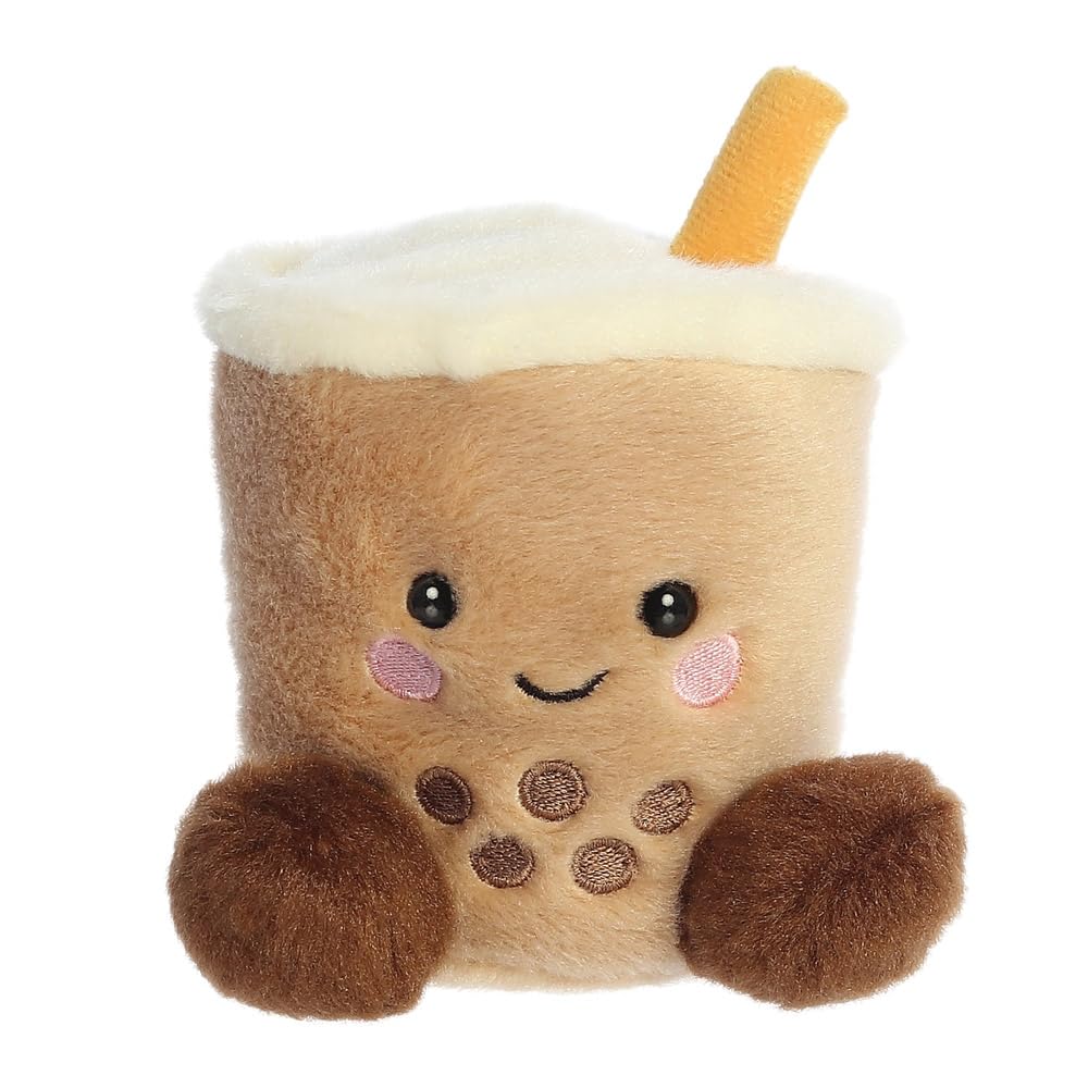 Aurora, 33687 Palm Pals Boba Bubbletea, Peluche, marrón, 13cm