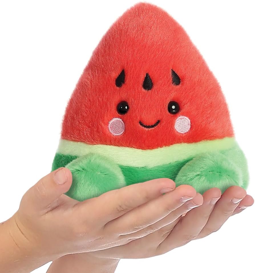 Aurora, 33771, Palm Pals Sandy Watermelon, 5In, Soft Toy, Red & Green