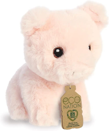 Aurora, 35075, Eco Nation Mini Pig, 5In, Soft Toy, Pink