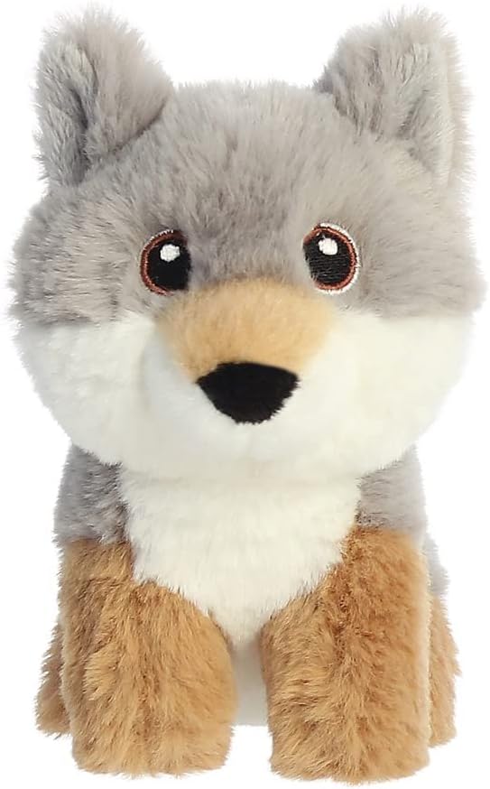 Aurora, 35077, Eco Nation Mini Wolf, 5In, Soft Toy, Multi-Coloured