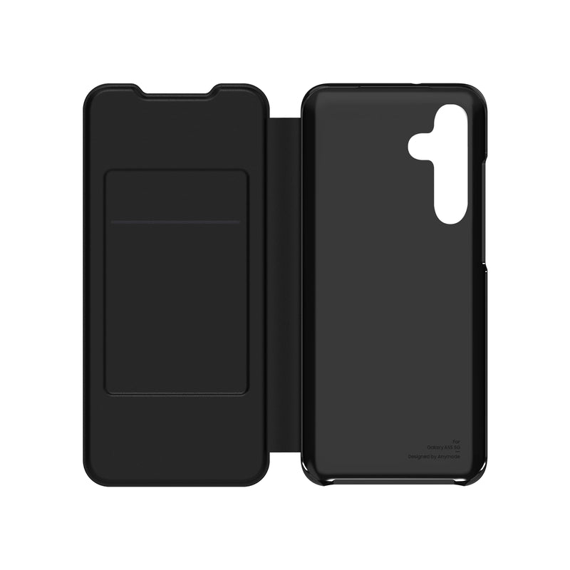Samsung Wallet Flip Case con copertina apribile per Galaxy A55 5G, Nero
